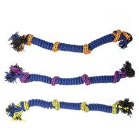 YES4PETS 3 x Dog Toy Tug-of-War Knotted Cotton Rope Pet Toy 54cm Long Chew Rope Play Dental