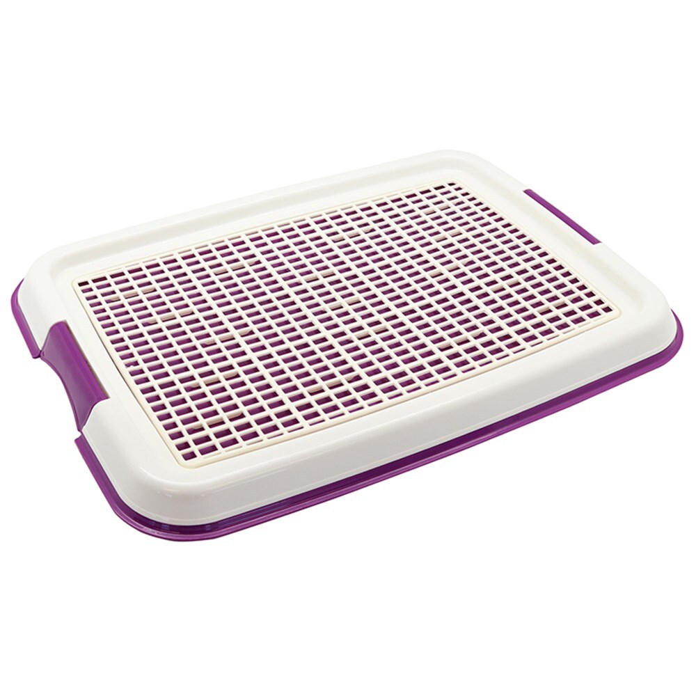 Small Portable Dog Potty Training Tray Pet Puppy Toilet Trays Loo Pad Mat 50x37 Cm