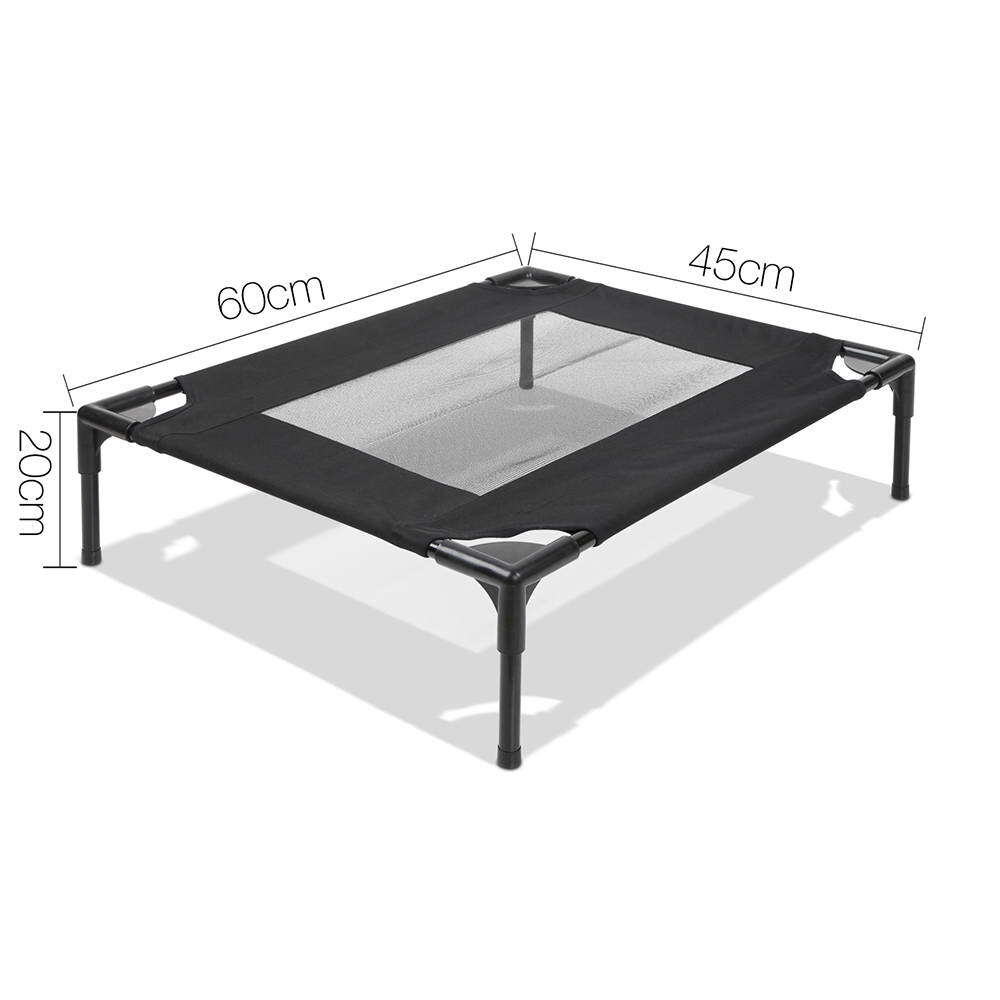 Small Mesh Pet Dog Puppy Trampoline Bed Black
