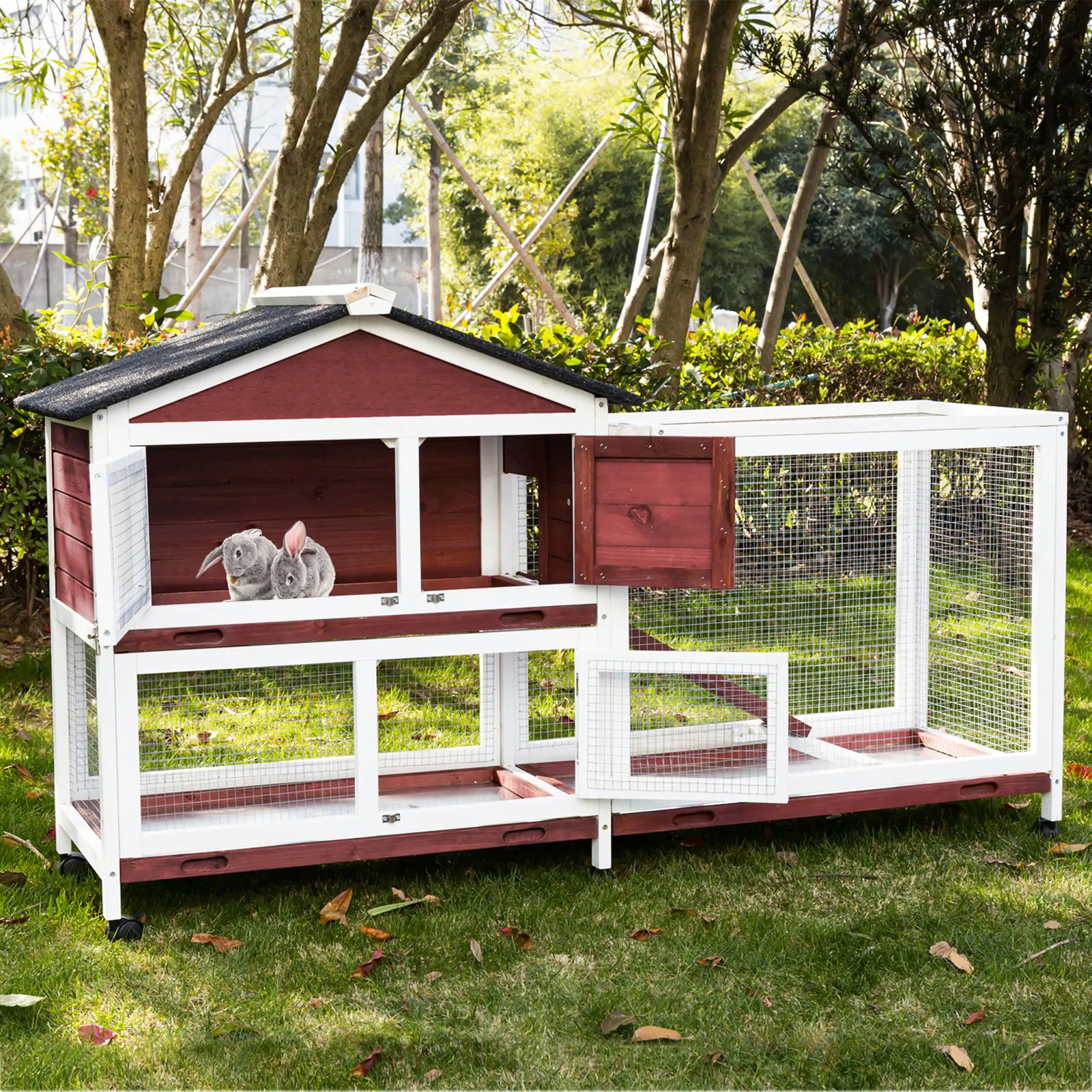 XL Double Storey Rabbit Hutch Guinea Pig Cage , Ferret XL Double Storey Rabbit Hutch Guinea Pig Cage , Ferret