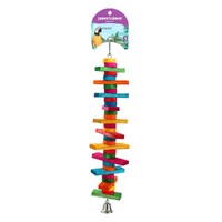 YES4PETS 3 X Wood Spiral Chew Toy Birds Parrot Parakeet Cockatiel Budgie
