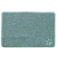 YES4PETS 3 x Pet Food Bowl Placemat Waterproof Leakproof Rubber Feeder Mat Non Slip Floor 40x60cm