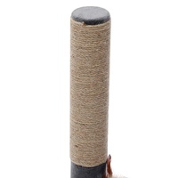 YES4PETS 89 cm Cat Kitten Single Scratching Post with Toy Black
