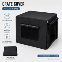 YES4PETS 24' Dog Cat Rabbit Collapsible Crate Pet Cage Canvas Cover