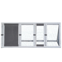 118 CM Grey Rabbit Hutch Guinea Pig Cage , Ferret cage