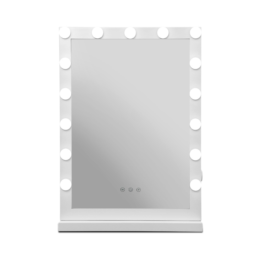 Embellir Hollywood Makeup Mirror With Light 15 Led Bulbs Vanity Lighted Stand