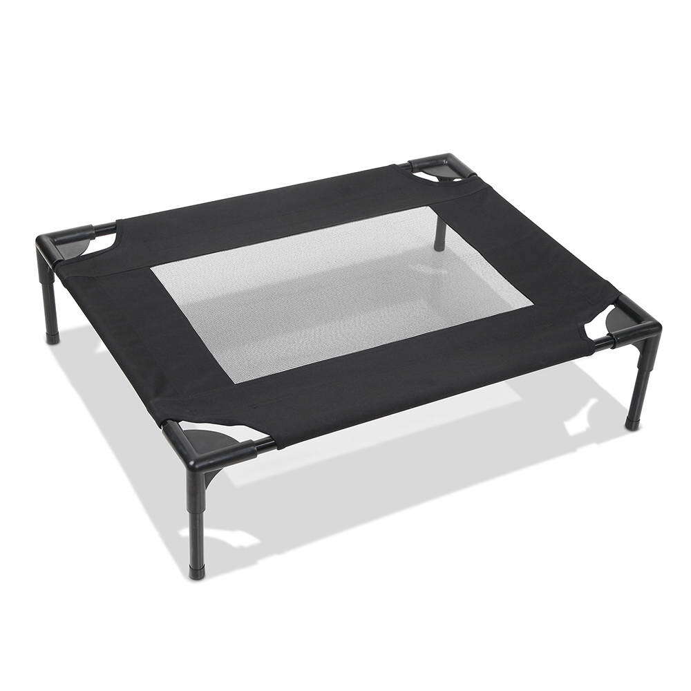 Small Mesh Pet Dog Puppy Trampoline Bed Black