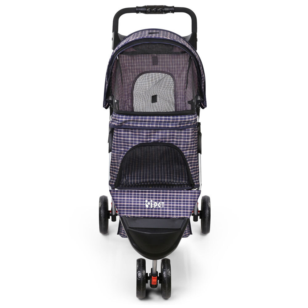 3 Wheel Pet Stroller Blue