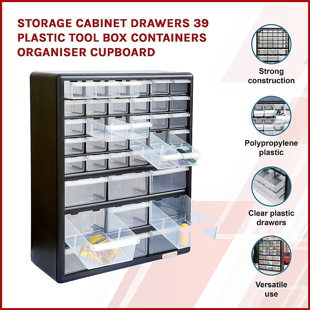 Storage Drawers 39 Plastic Tool Box Containers