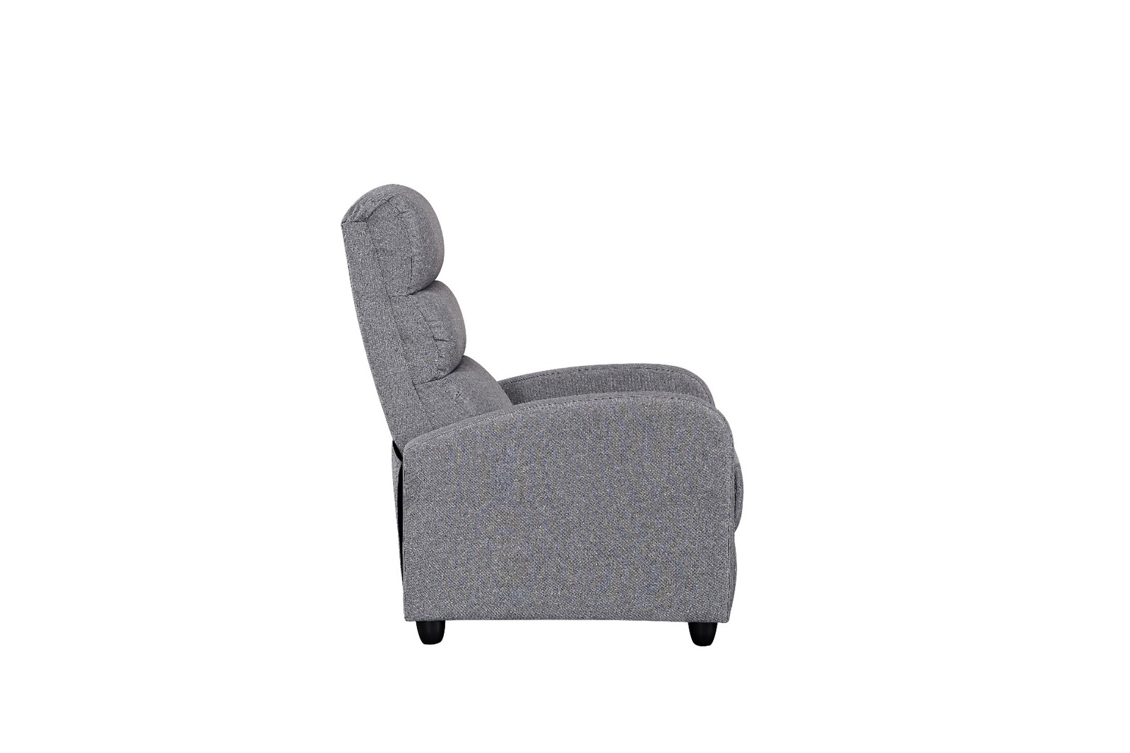 Luxury Fabric Recliner Chair Grey