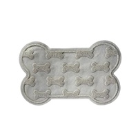 YES4PETS 3 x Pet Food Bowl Placemat Waterproof Leakproof Rubber Feeder Mat Non Slip Floor 45x70cm