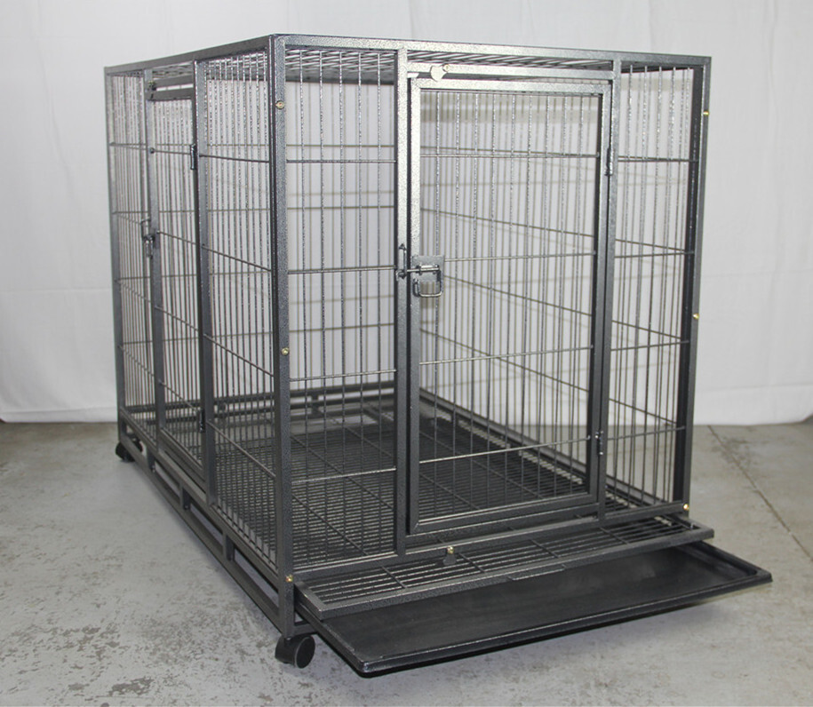 XL Pet Dog Cat Cage Metal Crate Kennel Portable Puppy Cat 