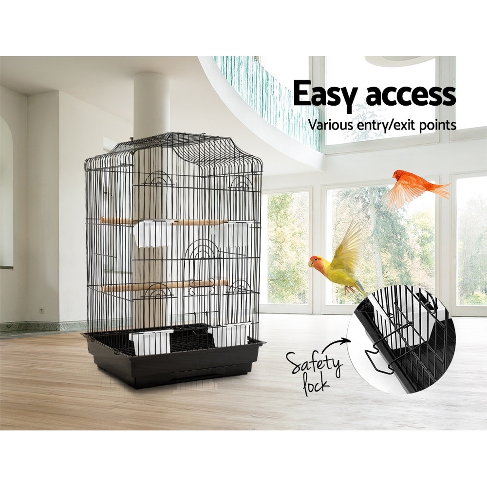 i.Pet Medium Bird Cage Black