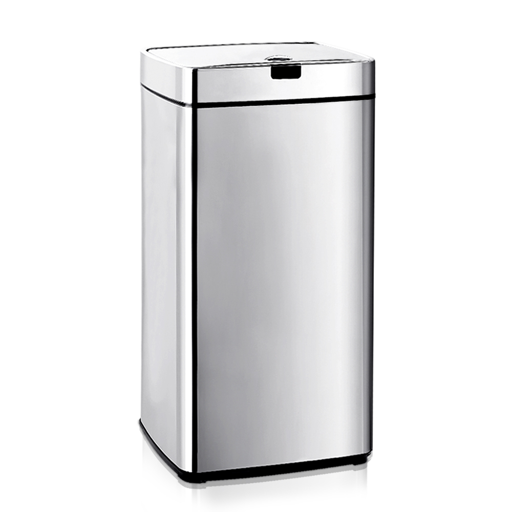 45L Motion Sensor Rubbish Bin Silver
