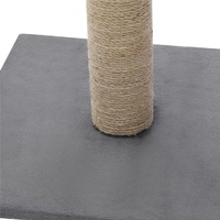 YES4PETS 89 cm Cat Kitten Single Scratching Post with Toy Black
