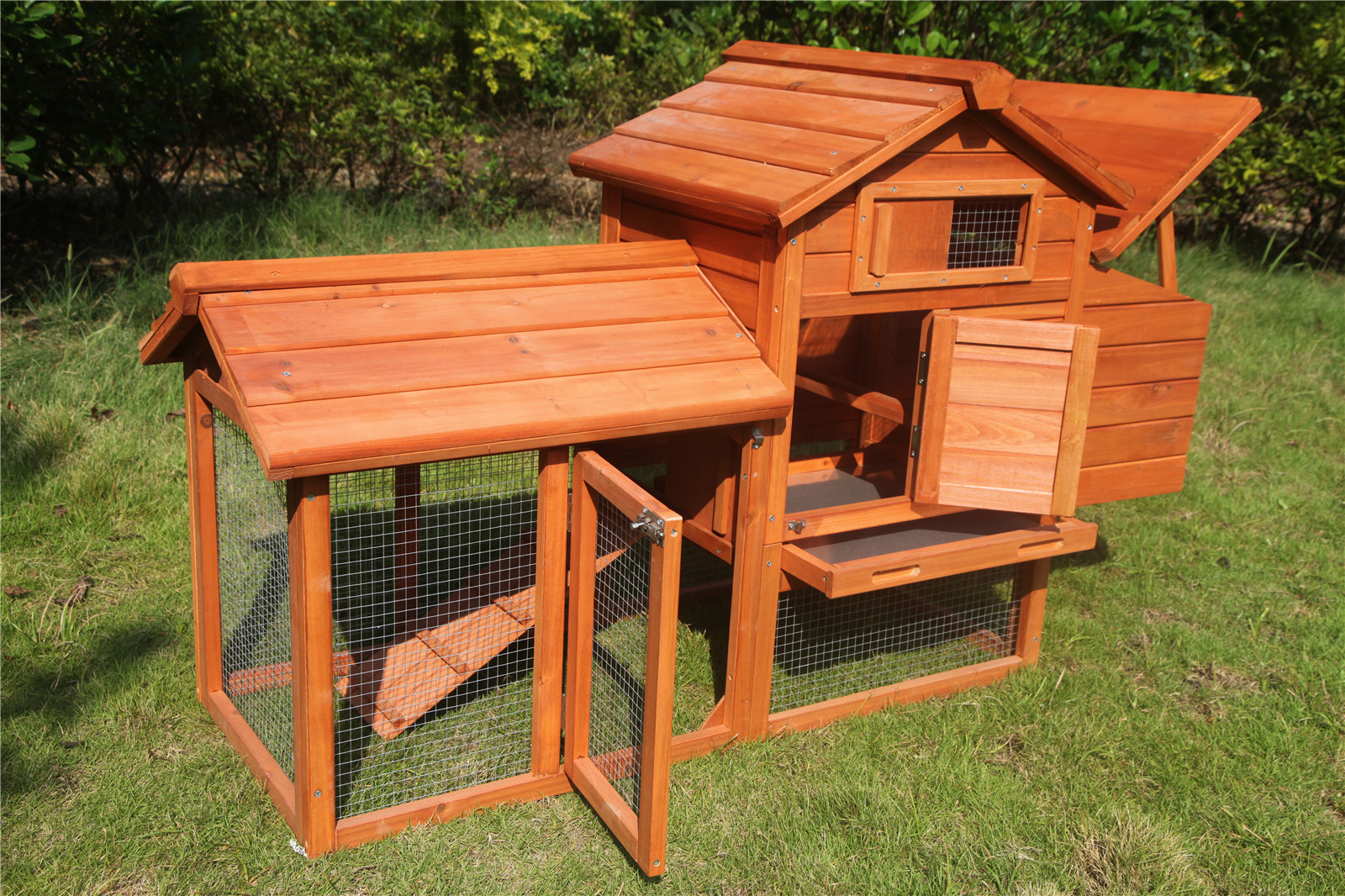 Small Chicken Coop Rabbit Hutch Ferret Guinea Pig Cage Hen 