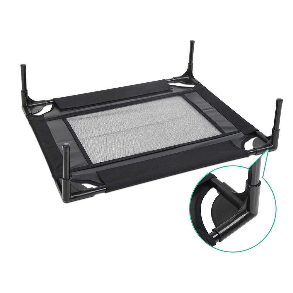 Small Mesh Pet Dog Puppy Trampoline Bed Black