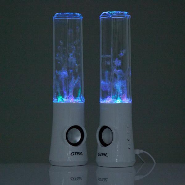 how to connect dancing water speakers to ipod