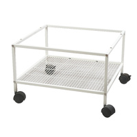 YES4PETS White Bird Transport Budgie Cage Parrot Aviary Carrier With Stand & Wheels