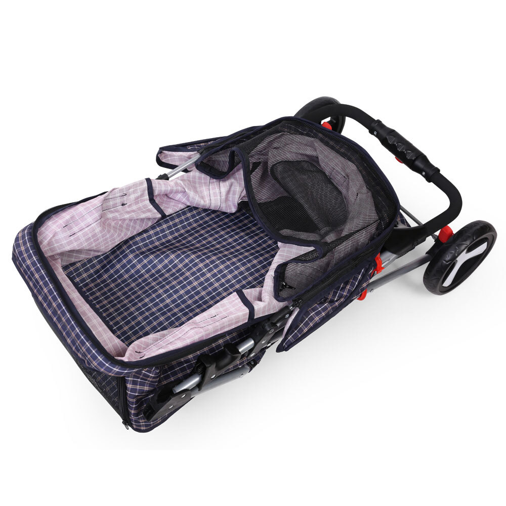 3 Wheel Pet Stroller Blue