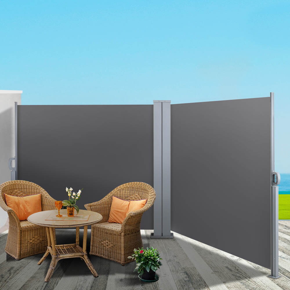 Instahut 1.8X6M Retractable Side Awning Garden Patio Shade Screen Panel