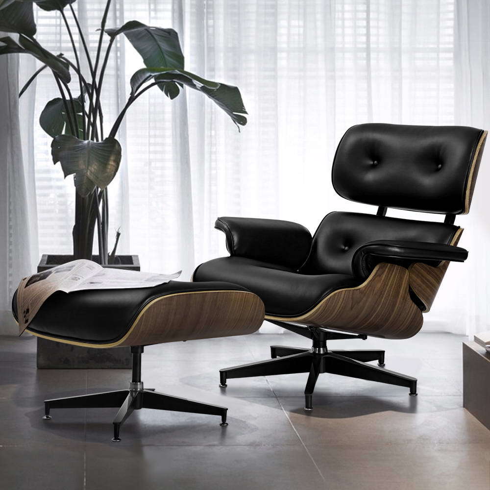 Artiss Eames Replica Lounge Chair and Ottoman Recliner