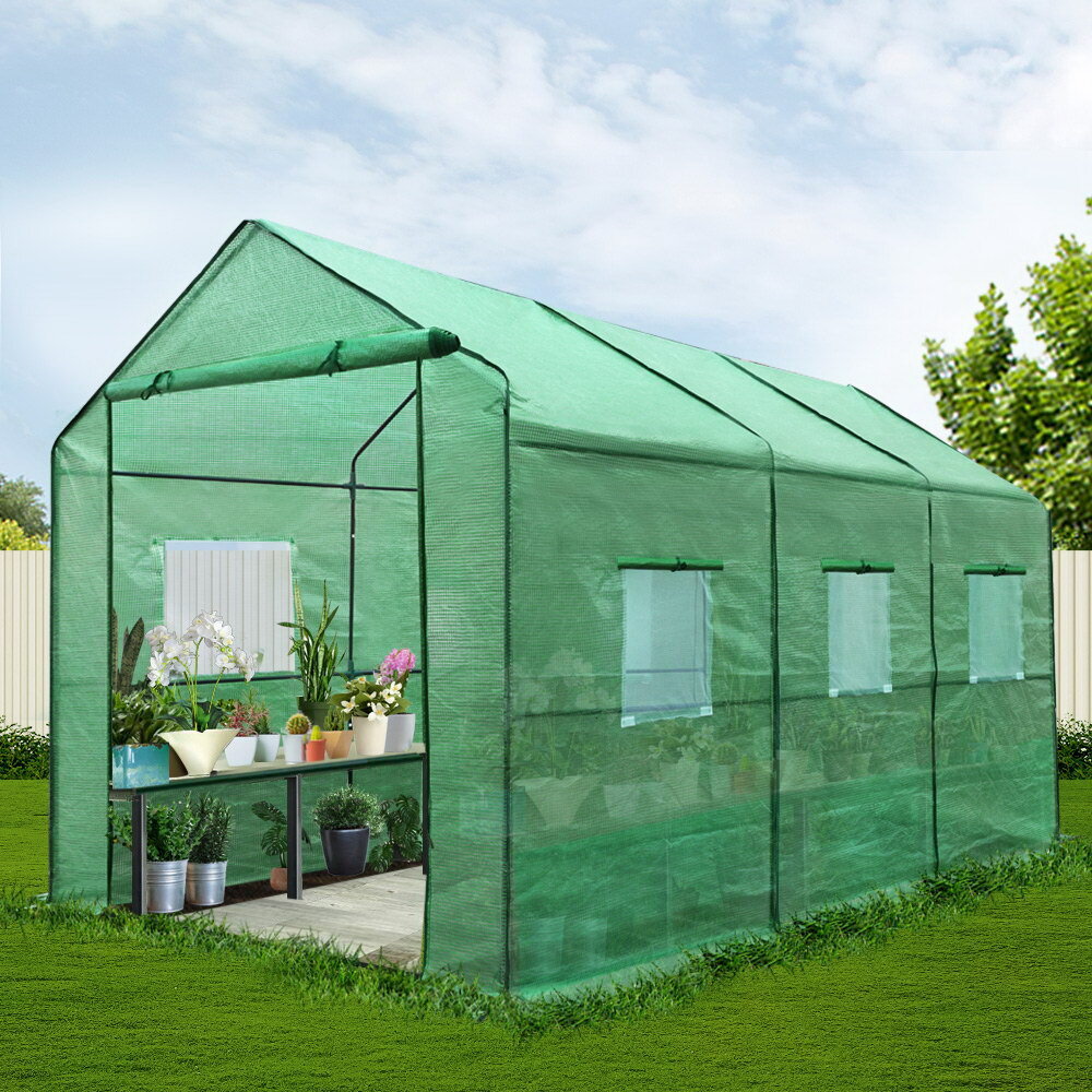 greenfingers 3.5x2x2m walk in replacement greenhouse pe