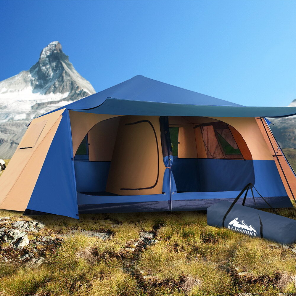 Weisshorn Instant Up Camping Tent 10 Person Pop up Tents Swag Family ...