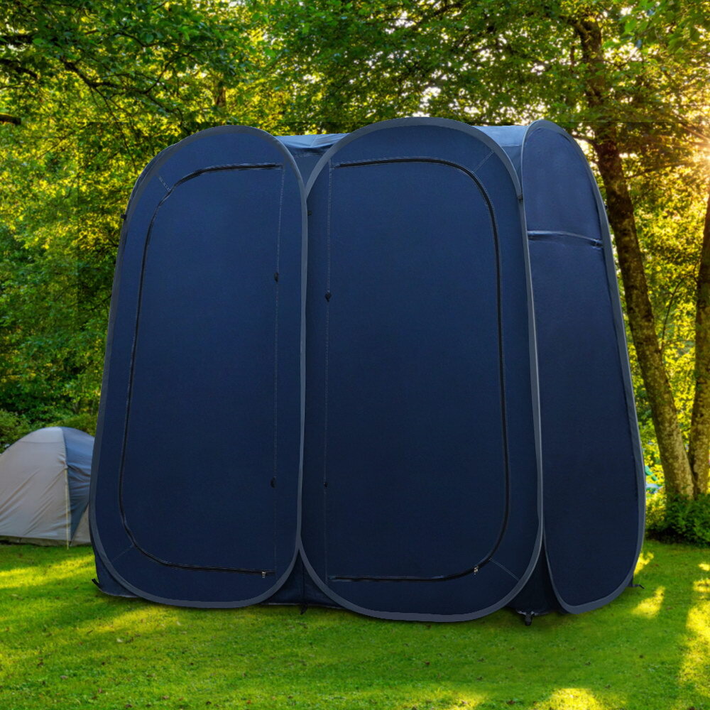 double pop up shower tent