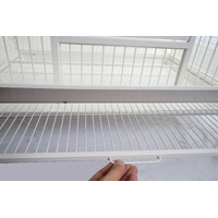 YES4PETS White XL Bird Cage Pet Parrot Aviary with Perch & Feeder With Cover