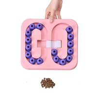 YES4PETS Dog Interactive Slide Square Toy Fun Pet Puppy Smart Training Treat Hiding Game Toys Slow Feed Anti Gulp