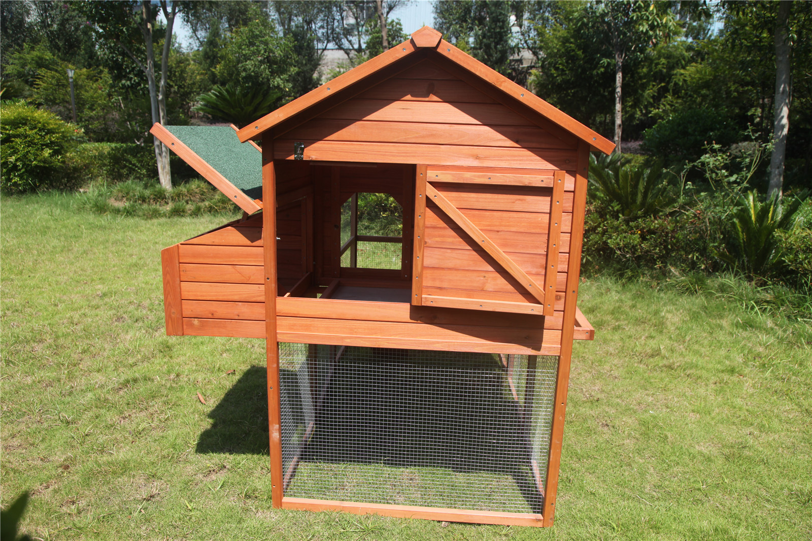 XL Chicken Coop Rabbit Hutch Ferret Cat Cage Hen Chook House