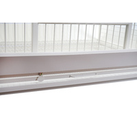 YES4PETS White XL Bird Cage Pet Parrot Aviary with Perch & Feeder With Cover