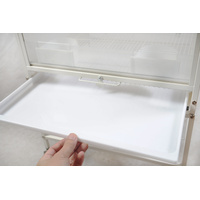 YES4PETS White Bird Transport Budgie Cage Parrot Aviary Carrier With Stand & Wheels