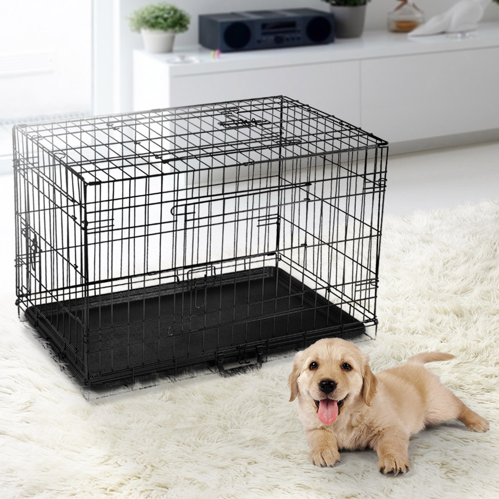 30 inch Pet Dog Cage Crate Kennel Cat Collapsible Metal Cages Carrier