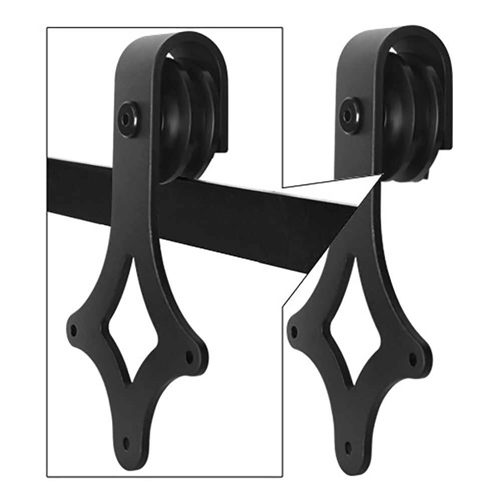 Timber Sliding Barn Door Hardware Black