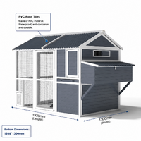 YES4PETS XXL Chicken Coop Rabbit Guinea Pig Hutch Ferret Hen Cat House 2380*1420*1650