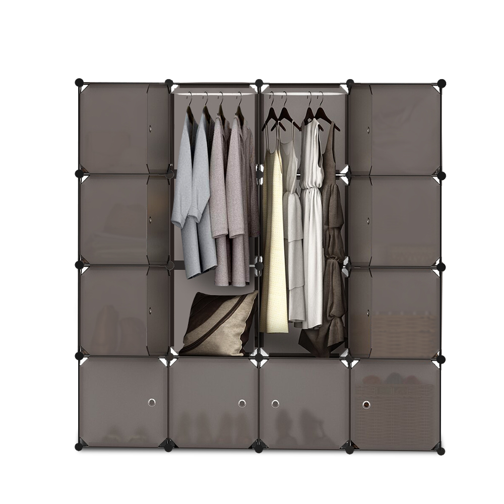 16 Compartment Cube Storage Cabinet Diy Wardrobes Orgainser Diy B Storage 16 Ts Gy Jpg