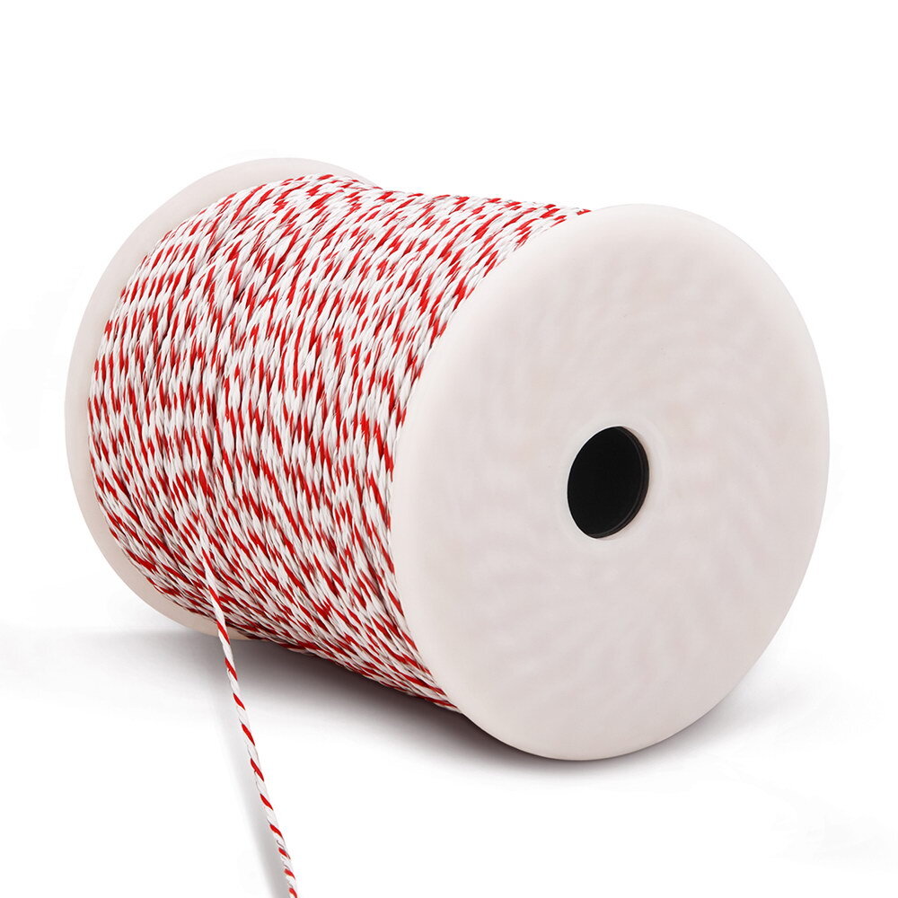 500M Roll Electric Fence Wire Tape Poly Stainless Steel Temporary Fencing