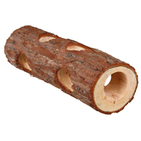 YES4PETS 20CM Hideout Mouse Tube Toy Burrows Animals Cage Wooden Hamster Tunnel for Rats