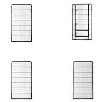 YES4PETS  4 Panel 150 cm Heavy Duty Pet Dog Cat Rabbit Exercise Extension Playpen Puppy Rabbit Fence