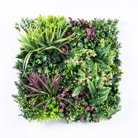 YES4HOMES 12 Artificial Plant Wall Grass Panels Vertical Garden Foliage Tile Fence 50X50 CM