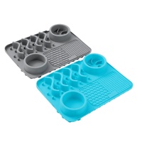 2 x Pet Food Placemat Slow Feed Waterproof Leakproof Feeder Mat Non Slip Floor