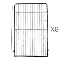 YES4PETS 8 Panel 120 cm Heavy Duty Pet Dog Cat Rabbit Exercise Extension Playpen Puppy Rabbit Fence