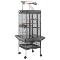 YES4PETS 153 cm Large Bird Budgie Cage Parrot Aviary With Metal Tray and  Wheel