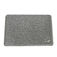 YES4PETS 3 x Pet Food Bowl Placemat Waterproof Leakproof Rubber Feeder Mat Non Slip Floor 40x60cm