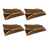 4 x YES4PETS Hamster Ferret Guinea Pig Mini rabbit Seesaw, Natural Wooden Seesaw Small Animal Cage Chew Toy