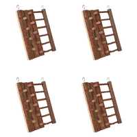 4 x YES4PETS Natural Wooden Hamster Guinea Pig Mini Rabbit Rats Climbing Wall Ladder
