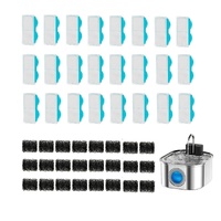 YES4PETS 24 x Pet Dog Cat Fountain Filter Replacement Activated Carbon Ion Filtration System  Dispenser Compatible