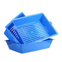 Lift and Sift Self Cleaning Kitty Litter Trays Cat Litter Tray Toilet Sifting Slotted Trays